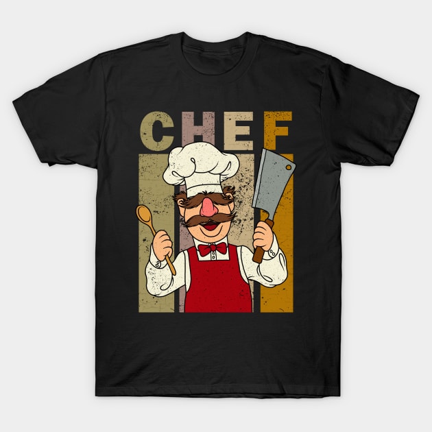 The Muppet Kitchen Swedish Chef T-Shirt by valentinahramov